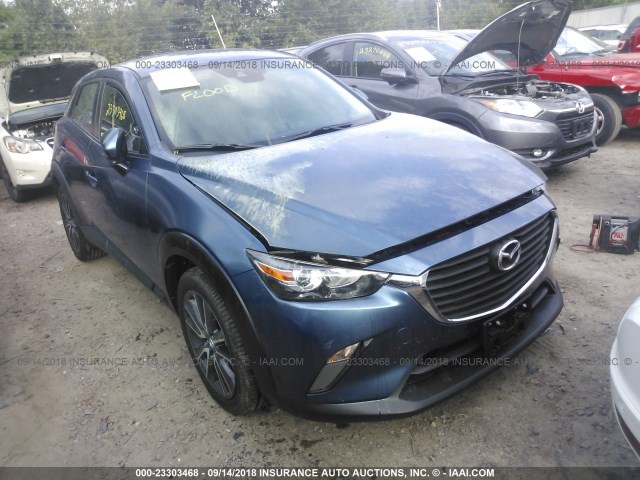 JM1DKFC74J0300617 - 2018 MAZDA CX-3 TOURING BLUE photo 1