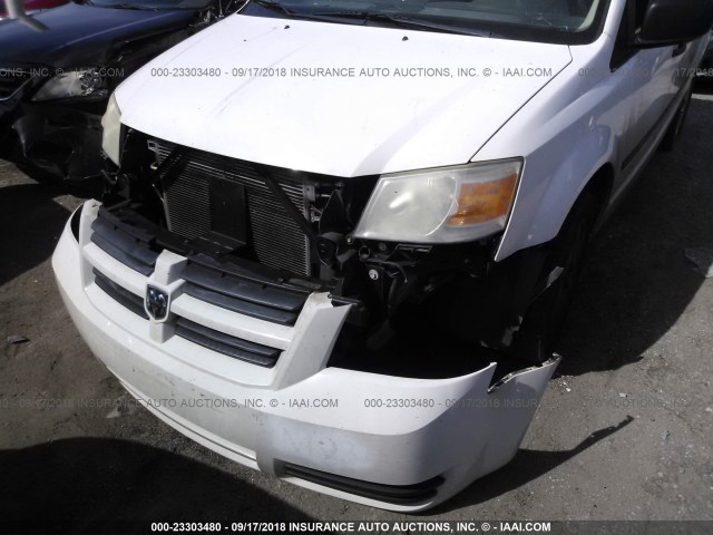 2D4RN1AE2AR181279 - 2010 DODGE GRAND CARAVAN C/V WHITE photo 6