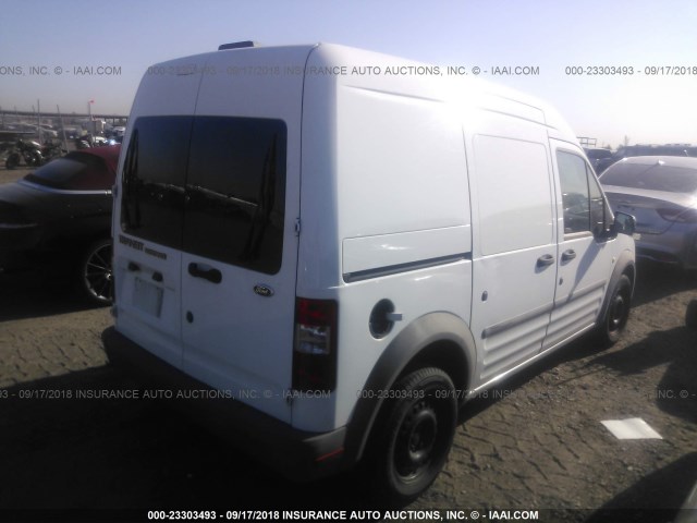 NM0LS7CN1BT069611 - 2011 FORD TRANSIT CONNECT XL WHITE photo 4