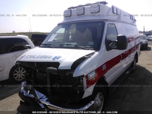 1FDSS3ES6BDA85528 - 2011 FORD ECONOLINE E350 SUPER DUTY VAN WHITE photo 2