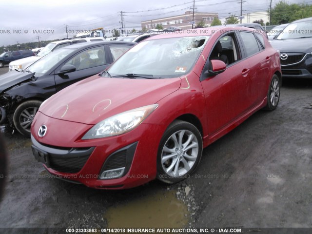 JM1BL1H63A1286582 - 2010 MAZDA 3 S RED photo 2