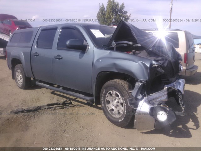 2GTEK13M181125917 - 2008 GMC SIERRA K1500 BLUE photo 1