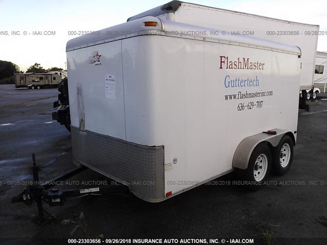 5LBBE1220C1024037 - 2012 CARGO SOUTH ENCLOSED TRAILER  WHITE photo 2