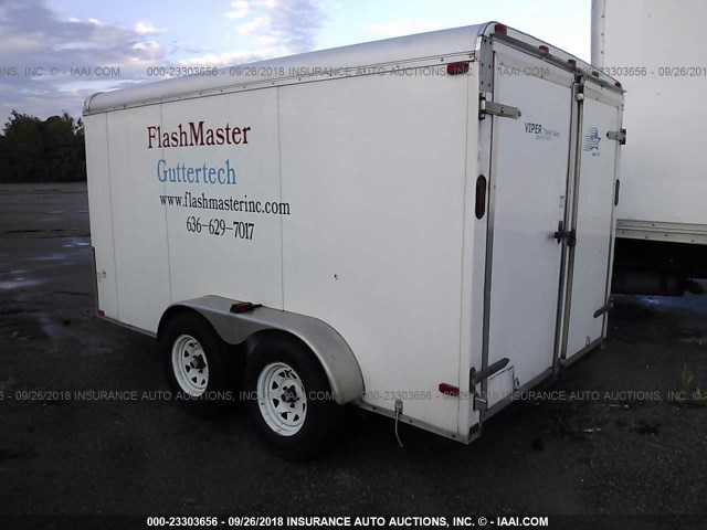 5LBBE1220C1024037 - 2012 CARGO SOUTH ENCLOSED TRAILER  WHITE photo 3