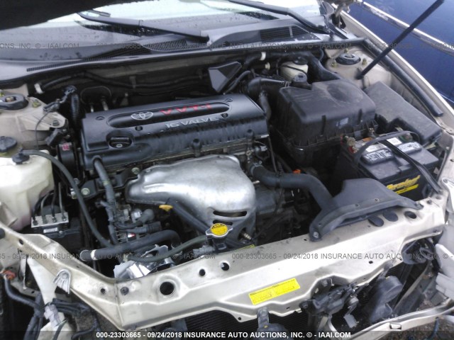 4T1BE32K55U091059 - 2005 TOYOTA CAMRY LE/XLE/SE GOLD photo 10