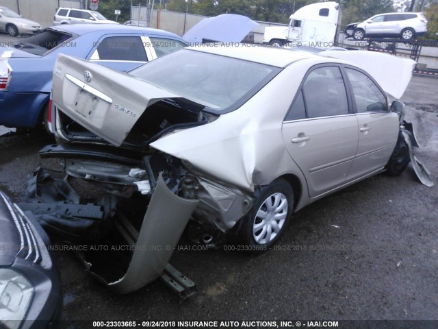 4T1BE32K55U091059 - 2005 TOYOTA CAMRY LE/XLE/SE GOLD photo 4
