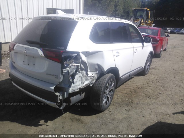 JA4AZ3A38HZ058086 - 2017 MITSUBISHI OUTLANDER SE/SEL WHITE photo 4