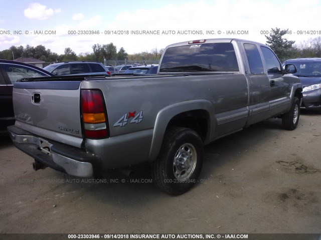 1GCGK29U4YE334007 - 2000 CHEVROLET SILVERADO K2500 GRAY photo 4