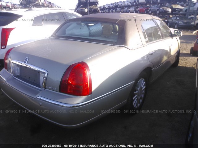 1LNHM81W14Y686769 - 2004 LINCOLN TOWN CAR EXECUTIVE/SIGNATURE ოქროსფერი ფოტო 4