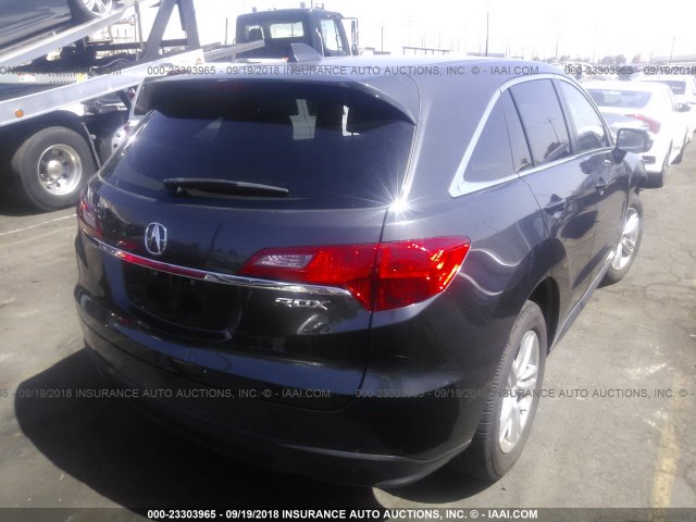 5J8TB3H3XEL015894 - 2014 ACURA RDX GRAY photo 4