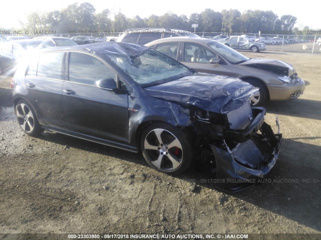 3VW547AU8JM251297 - 2018 VOLKSWAGEN GTI SPORT/SE/AUTOBAHN GRAY photo 1