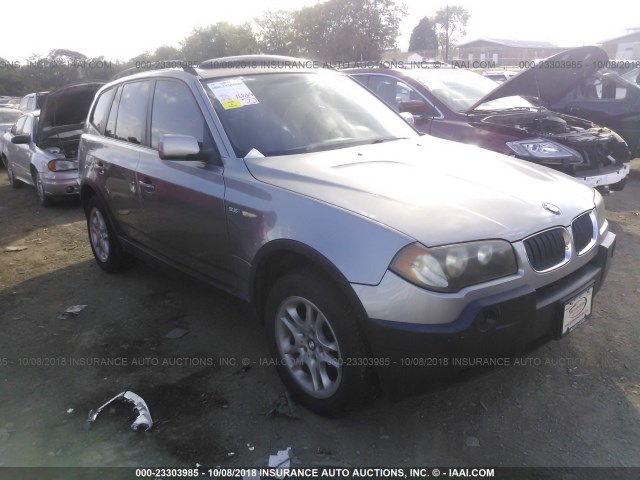 WBXPA73454WB23398 - 2004 BMW X3 2.5I GRAY photo 1