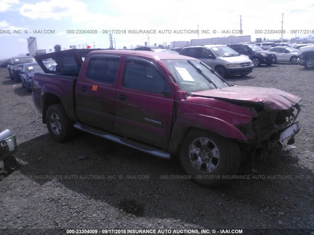 5TELU42N78Z545755 - 2008 TOYOTA TACOMA DOUBLE CAB 红色 照片 1