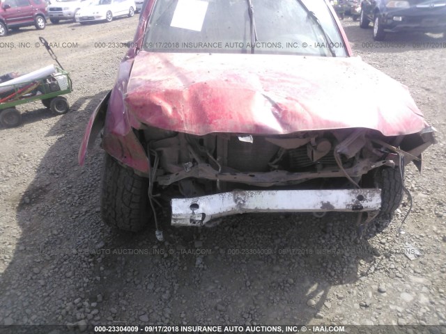 5TELU42N78Z545755 - 2008 TOYOTA TACOMA DOUBLE CAB 红色 照片 6