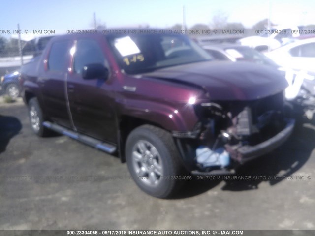 2HJYK16397H505234 - 2007 HONDA RIDGELINE RTX BURGUNDY photo 1