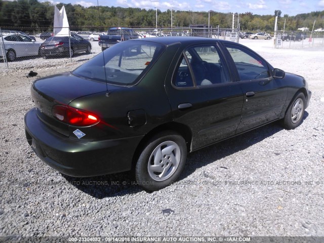 3G1JC52421S232790 - 2001 CHEVROLET CAVALIER CNG GREEN photo 4