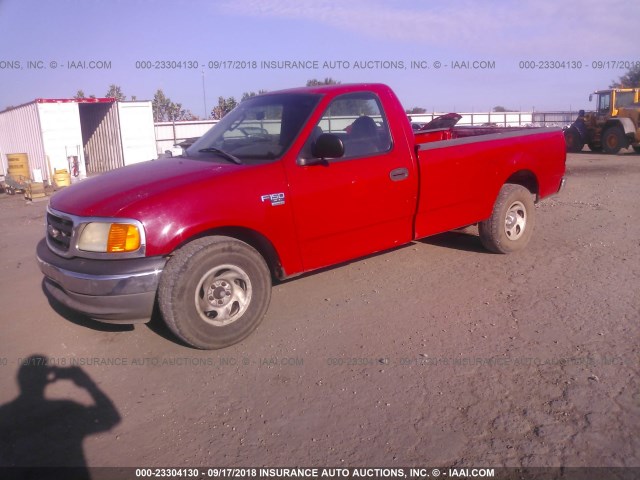 2FTRF17W84CA00106 - 2004 FORD F-150 HERITAGE CLASSIC RED photo 2