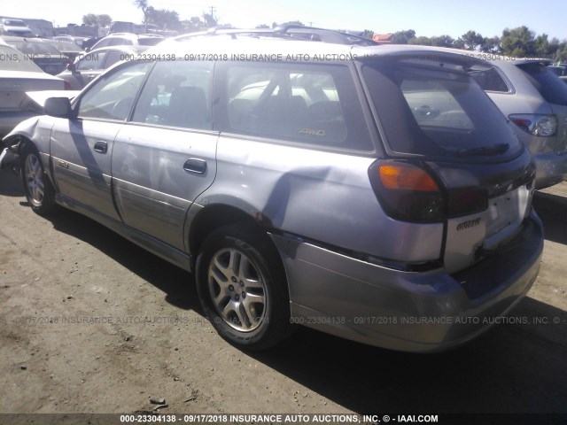 4S3BH675737619440 - 2003 SUBARU LEGACY OUTBACK AWP SILVER photo 3