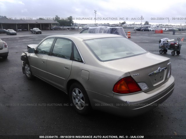 4T1BF28B32U236030 - 2002 TOYOTA AVALON XL/XLS TAN photo 3