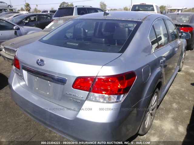 4S3BMDJ62C2003711 - 2012 SUBARU LEGACY 3.6R LIMITED SILVER photo 4