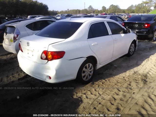 JTDBL40E499029769 - 2009 TOYOTA COROLLA LE/XLE WHITE photo 4
