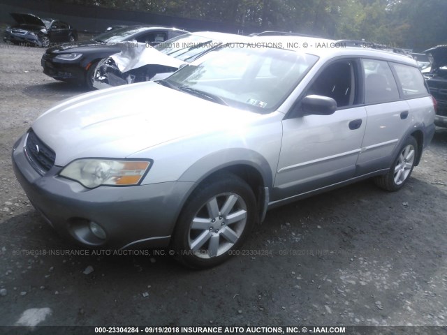 4S4BP61C966322704 - 2006 SUBARU LEGACY OUTBACK 2.5I SILVER photo 2