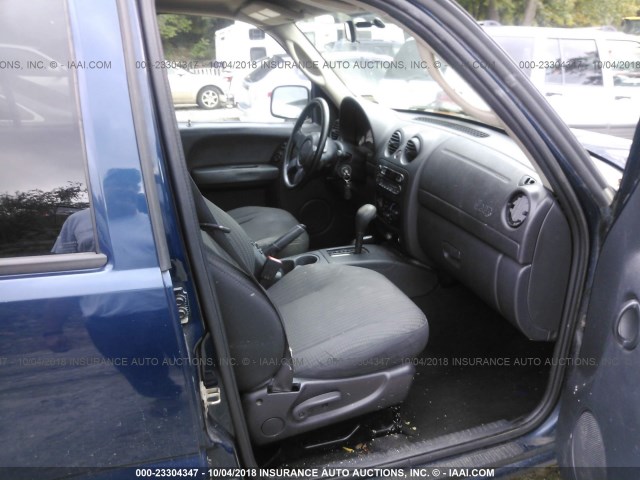 1J4GL48K13W560804 - 2003 JEEP LIBERTY SPORT/FREEDOM ლურჯი ფოტო 5