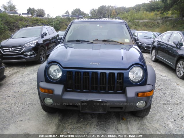 1J4GL48K13W560804 - 2003 JEEP LIBERTY SPORT/FREEDOM BLUE photo 6