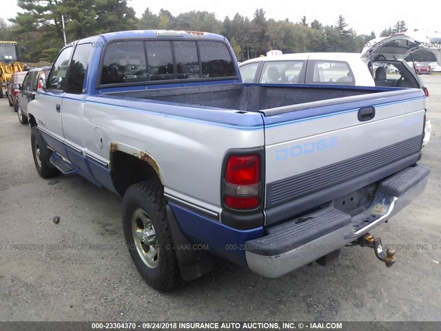 1B7HF13Y9VJ555040 - 1997 DODGE RAM 1500 BLUE photo 3