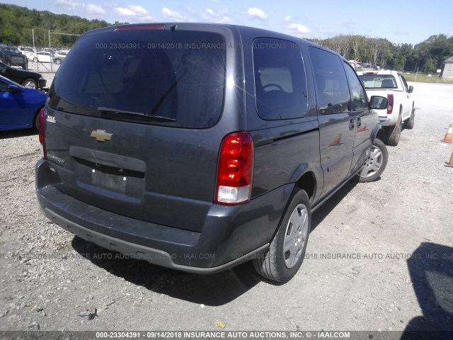 1GNDV23W88D181259 - 2008 CHEVROLET UPLANDER LS BLUE photo 4
