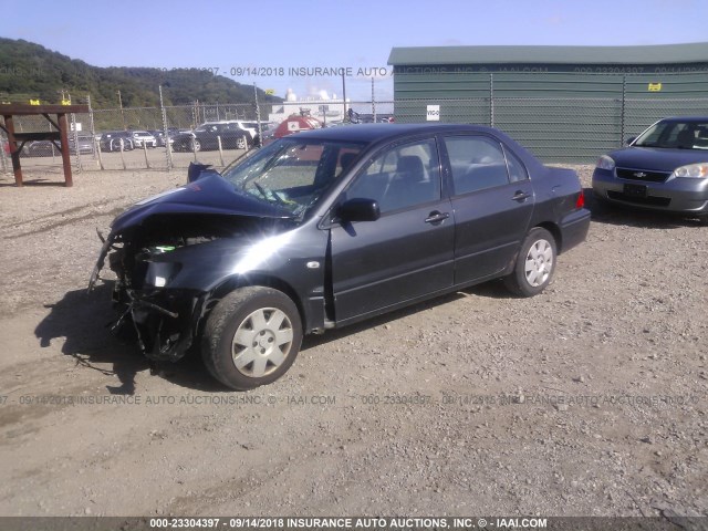 JA3AJ26E63U026209 - 2003 MITSUBISHI LANCER ES GRAY photo 2