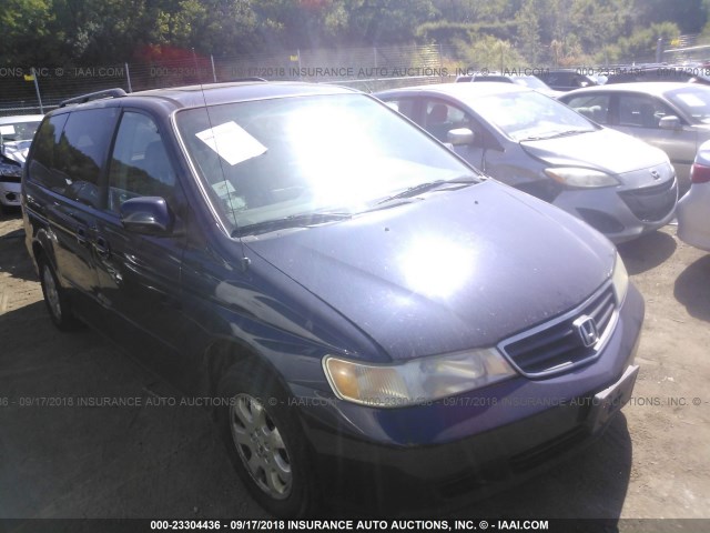 5FNRL18074B013442 - 2004 HONDA ODYSSEY EXL BLUE photo 1