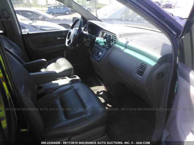 5FNRL18074B013442 - 2004 HONDA ODYSSEY EXL BLUE photo 5