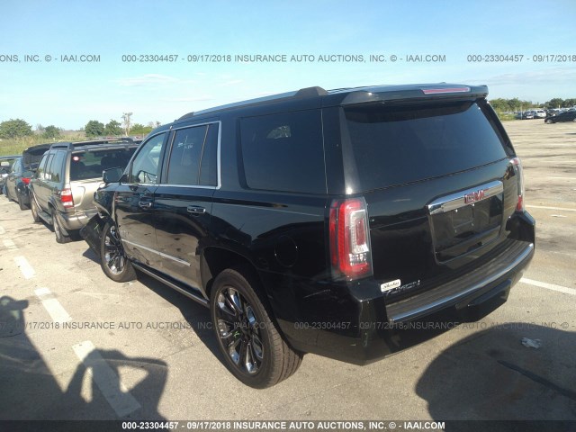 1GKS1CKJ4JR342310 - 2018 GMC YUKON DENALI BLACK photo 3