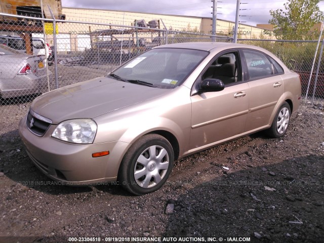 KL5JD56Z18K305170 - 2008 SUZUKI FORENZA CONVENIENCE/POPULAR TAN photo 2