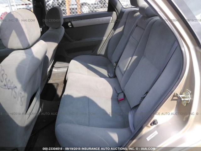 KL5JD56Z18K305170 - 2008 SUZUKI FORENZA CONVENIENCE/POPULAR TAN photo 8