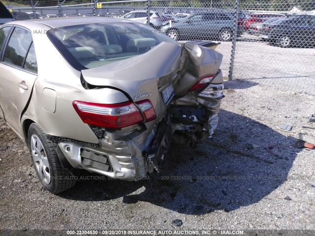 4T4BE46K58R042132 - 2008 TOYOTA CAMRY CE/LE/XLE/SE GOLD photo 6