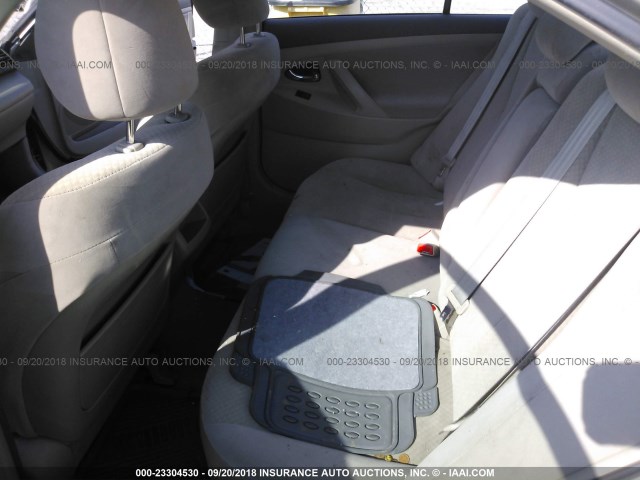 4T4BE46K58R042132 - 2008 TOYOTA CAMRY CE/LE/XLE/SE GOLD photo 8