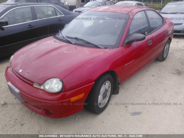 1B3ES47Y8WD589949 - 1998 DODGE NEON HIGHLINE/SPORT/LE/R/T RED photo 2