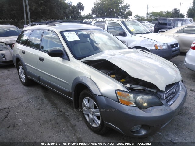 4S4BP61C857344007 - 2005 SUBARU LEGACY OUTBACK 2.5I GOLD photo 1