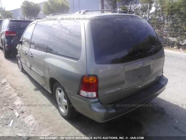 2FMZA51443BA69632 - 2003 FORD WINDSTAR LX GRAY photo 3