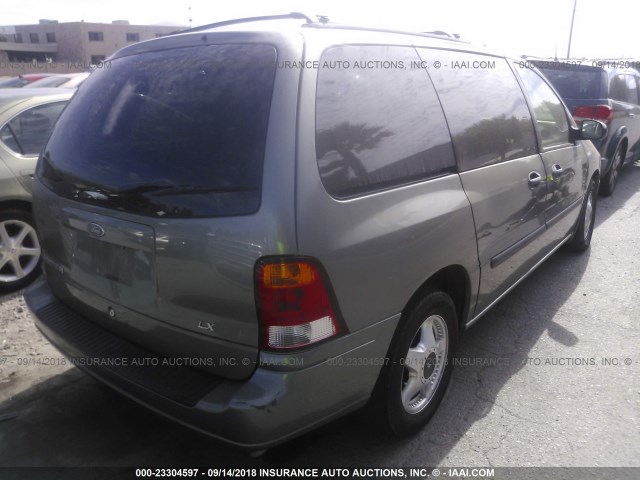 2FMZA51443BA69632 - 2003 FORD WINDSTAR LX GRAY photo 4