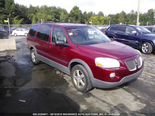 1GMDX33L65D243456 - 2005 PONTIAC MONTANA SV6 MAROON photo 1