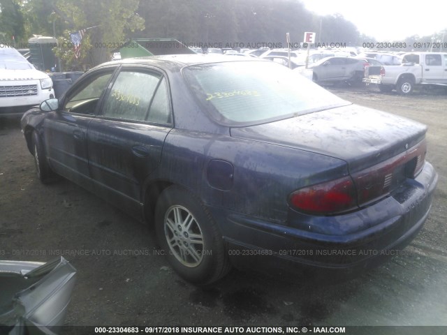 2G4WB52K031165521 - 2003 BUICK REGAL LS BLUE photo 3