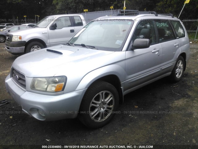 JF1SG69604H760506 - 2004 SUBARU FORESTER 2.5XT SILVER photo 2