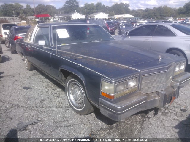 1G6AW4783E9111640 - 1984 CADILLAC FLEETWOOD BROUGHAM BLUE photo 1