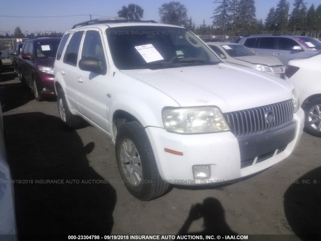 4M2YU91107KJ06797 - 2007 MERCURY MARINER LUXURY WHITE photo 1