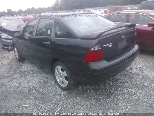 1FAHP34N87W352942 - 2007 FORD FOCUS ZX4/S/SE/SES Қара фото 3