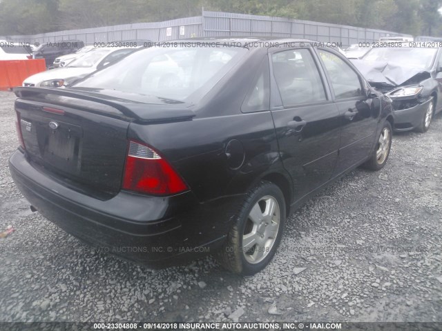 1FAHP34N87W352942 - 2007 FORD FOCUS ZX4/S/SE/SES Қара фото 4