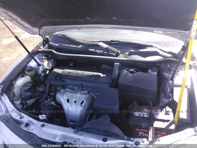 4T1BE46K79U795480 - 2009 TOYOTA CAMRY SE/LE/XLE SILVER photo 10